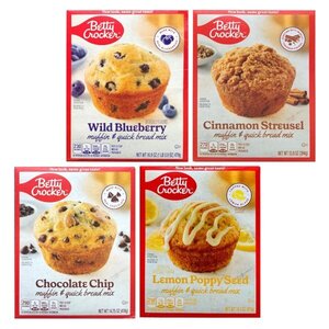 本格的なマフィンが！アメリカ製 Betty Crocker ベティークロッカー マフィンミックス 4種類