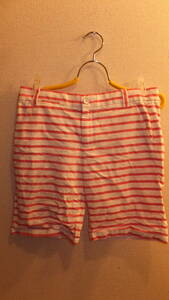 ★GAP★KHAKIS By Gap Ladies Pants Size02 ギャップレディースショートパンツ　サイズ02　USED IN JAPAN　しましま　ストライプ