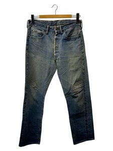 Levi’s◆ボトム/デニムパンツ/コットン/501xx/60年後期/ボタン裏L/BIGE/リペア ダメージ