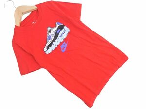 ネコポスOK NIKE ナイキ キッズ ロゴ プリント Tシャツ sizeXS（130cmくらい）/赤 ■◆ ☆ eia4 子供服