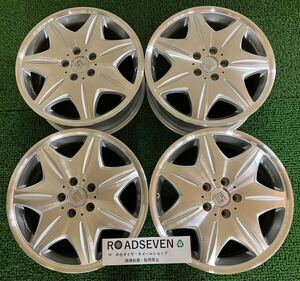 ★WORK ワーク LS 18インチ 114.3/5H ★18×7.5J +48 PCD114.3 5穴 ハブ:約73mm 4本Set アルミホイール 中古 ★送料無料