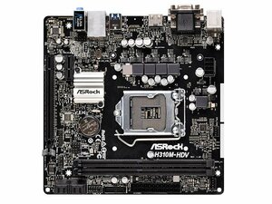 ASRock H310M-HDV マザーボード Intel H310 LGA 1151 MicroATX メモリ最大32G対応 保証あり　