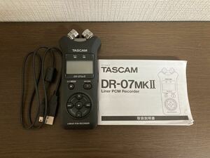 【日本全国 送料込】TASCAM LINEAR PCM RECORDER DR-07 MKⅡ 動作未確認 OS3339