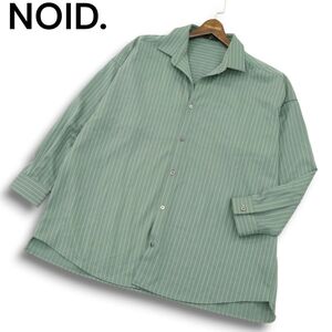 NOID. ノーアイディー 通年 ストライプ★ 長袖 オーバーサイズ ビッグ シャツ Sz.ONE　メンズ　A4T09067_8#C