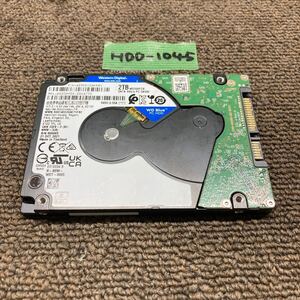 HDD-1045 激安 HDD2TB 2.5インチ SATA 426時間 内蔵HDD WD WD20SPZX-22UA7T0 Crystaldiskinfoにて注意品 中古