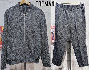 美品 TOPMAN カジュアル 上下セットアップ L メランジ トップマン