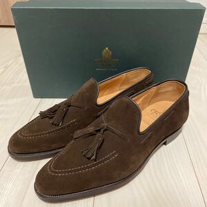 新品 ビームスF別注 クロケット&ジョーンズ タッセルローファースエード ALDERNEY 6.5E キャベンディッシュ