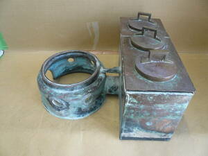 ●銅壺、酒燗器　銅製　箱火鉢・長火鉢用 　茶道具　アンティーク　時代物　和