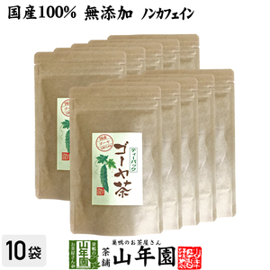 健康茶 国産100% 無農薬 ゴーヤ茶 ゴーヤー茶 宮崎県産 1.5g×20パック×10袋セット 送料無料