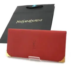 ✨未使用展示品✨　Yves Saint Laurent 長財布　YSL 刻印