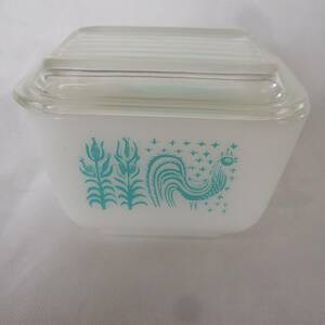 ◆送料無料◆オールド パイレックス◆OLD PYREX◆リフリジレーター◆バタープリント◆小◆Sサイズ◆ヴィンテージ◆アメリカ◆USA◆雑貨◆