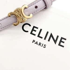 CELINE セリーヌ スモール トリオンフ ベルト パープル 75