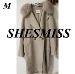 SHESMISS シーズミス ファーロングコート カシミア キツネ M