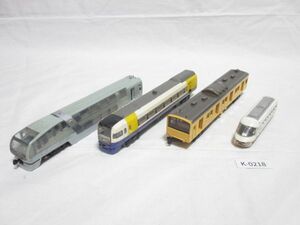 218K【現状渡し】米澤玩具ヨネザワ◆日本製 ダイヤペットDiapet 車両 まとめて◆1/100 総武線クハ205-1/房総ビューエクスプレス/昭和レトロ