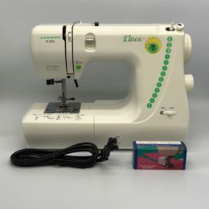 【23990】JANOME ジャノメ Elves エルベス N-305 660型 ミシン 裁縫 通電確認済み 動作未確認 梱包120サイズ