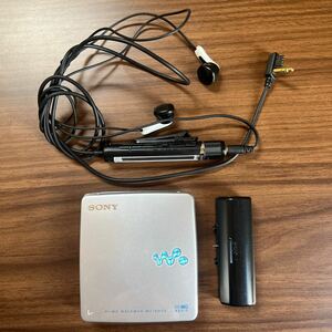 【動作OK】SONY MZ-EH50 Hi-MD Walkman ポータブルMDプレイヤー シルバー