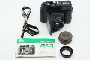 美品■富士フイルム FUJICA GS645 Professional■EBC FUJINON S 75mm F3.4■動作確認済み 説明書 フード付■フジカGS645プロフェッショナル