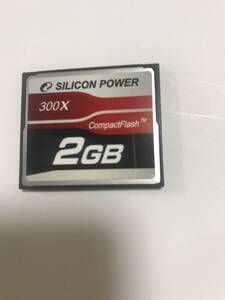 CFメモリカード SILICON POWER 300x CompactFlash 2GB 1枚 【ジャンク】