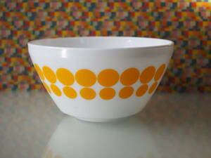 【VINTAGE CHARM inspired by Pyrex】復刻版 パイレックス ヴィンテージチャーム ボウル ミキシングボウル 水玉 ドット ミルクガラス 1.4L