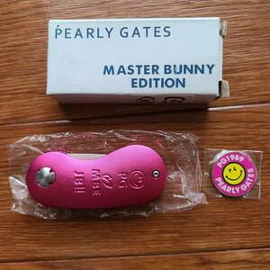 新品箱付き☆パーリーゲーツ☆PEARLY GATES×マスターバニー☆MASTER BUNNY EDITIONフォーク＆ニコちゃんマーカー☆ピンク