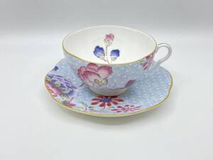 WEDGWOOD ウェッジウッド HARLEQUIN CUCKOO Blue Tea Cup & Saucer ハーレクィン クックー ブルー ティーカップ&ソーサー *L799