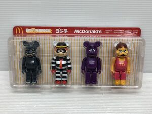 N337-241218-57 BE＠RBRICK BEARBRICK ゴジラ マクドナルド ベアブリック 150% 4PCS SET 【未開封】