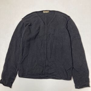 301 VINTAGE ISSEY MIYAKE MEN イッセイミヤケ メン イタリア製 ウール Vネック デザインニットプルオーバー メンズ L 長袖 50128P