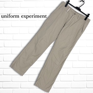 ◆良品◆ uniform experiment ユニフォームエクスペリメント SOPH. ソフ ロゴ プリント コットン チノパン パンツ メンズ 2　1494J