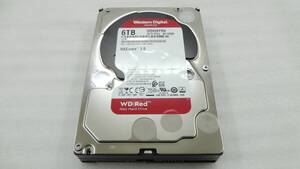 1円～ WD Red WD60EFRX 3.5インチHDD 6TB SATA 中古動作品(G414)