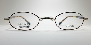 《一山眼鏡ライブラリー》 ④athlete-307 　47□24-145　C-1 日本製βチタン　長く販売します。