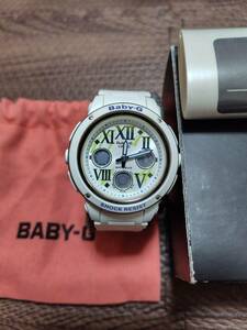 未使用☆CASIO/カシオ/Baby-G/ベビーG/ベイビージー/コズミックインデックスシリーズ/BGA-150GR-7BJF/ホワイト/白/レディース/腕時計/時計