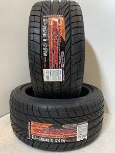 ＜送料別＞未使用夏タイヤ ２本セット 245/40R17 91W(SGY106-11)GOODYEAR EAGLE REVSPEC RS-02 245/40/17 2020年～　レヴスペック