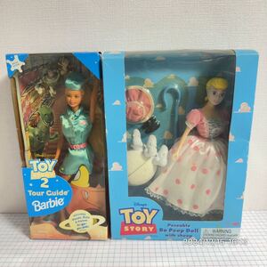 1000円〜　未使用　Disney ディズニー　TOY STORY トイストーリー　MATTEL シンクウェイ　Barbie バービー人形　 ボーピープ　２点セット