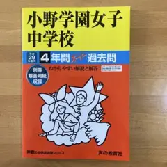 【書き込み無し】『(現在の品川翔英)小野学園女子中学校 平成29年度用』