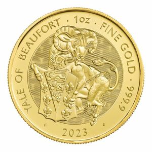 [保証書・カプセル付き] 2023年 (新品) イギリス「ロイヤルチューダービースト・ビューフォートのエアレー」純金 1オンス 金貨