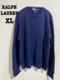 Ralph Lauren ポロ ラルフローレン ヴィンテージニット 90s 紺色