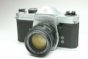 【PENTAX】SPOTMATIC SP + Super Takumar 1:1.8/55　シャッター動作OK 絞り羽根動作OK 露出計動作OK