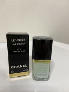 CHANEL シャネル　マニキュア ヴェルニ　123 CRYSTAL BLUE 定形外発送220円 残量たっぷり　ネイルカラー　箱