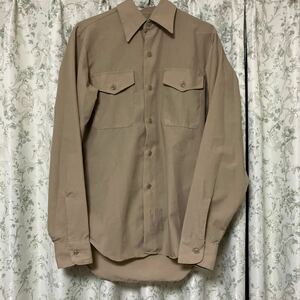 古着　軍物　ミリタリー 長袖シャツ 1970年くらい？　Lくらい　ヴィンテージ ビンテージ　レトロ