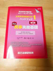 【緊急処分】辰巳 西口竜司 民事実務基礎 法律実務基礎科目ハンドブック 第５版 法科大学院 司法試験 裁判 訴訟