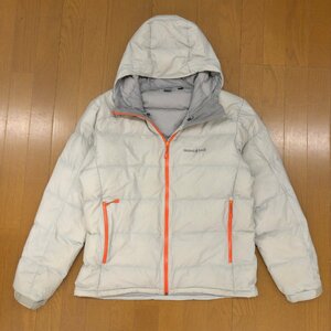 ◆mont-bell モンベル #1101501 GORE-TEX パーマフロスト ライトダウンパーカー XL ライトグレー ゴアテックス 特大 大きいサイズ 2L LL