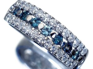 1円～【ジュエリー極】超希少宝石！上質天然アレキサンドライト0.30ct＆良質ダイヤモンド0.40ct 高級Pt900リング k9545or【送料無料】