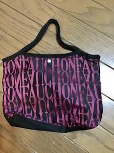 美品【FAUCHON/フォション】ミニバッグ★ハンドバッグ★ブラック★USED