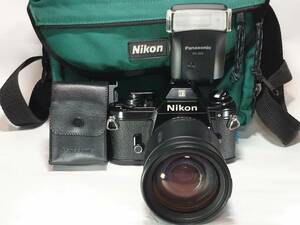 【コレクション級美品・光学極上／動作良好】 ニコン Nikon EM ボディー+TAMRON AF28-200mm f3.5-5.6+ストロボ+カメラバッグ！#2471