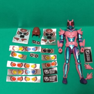 装動 SO-DO 仮面ライダーギーツ ナッジスパロウ用ヘッドパーツ 目,コアID,台座シール等 まとめ + 仮面ライダーリバイ ライオン ジャンク品