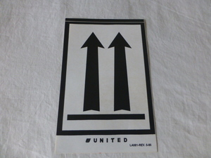 UNITED ↑↑矢印 誘導 ステッカー UNITED ↑↑矢印 誘導 ユナイテッド UNITED キャリーケース スーツケース UNITED ユナイテッド