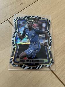 ポール・ポグバ　2017−18 PANINI SELECT ゼブラ　25シリ　PRIZM ジャージナンバー！　フランス