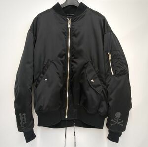 PHENOMENON×MASTERMIND 　ILLAC22A-001 MA-1ジャケット　サイズM　 メンズ　ブラック ◆3115/登呂店