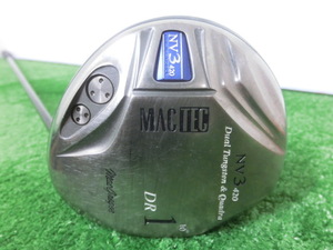 ♪MacGregor マグレガー MACTEC NV3 420 1W ドライバー 10° /純正 シャフト QUADRA ACTION FLEX-S G7934♪