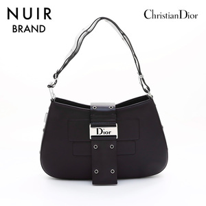 クリスチャンディオール Christian Dior ショルダーバッグ ストリートシック シルバー金具 ブラック